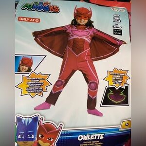 New PJ Masks Owlette toddler girls size 3T /4T glow in the dark deluxe costume